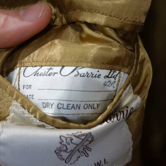 LNWOT Chester Barrie Hand Tailored Double Breasted Wool Overcoat England US42R - Picture 11 of 16